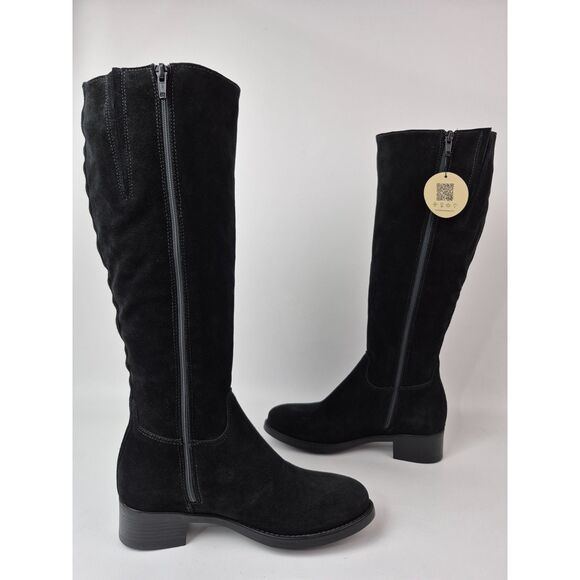 La Canadienne Women's Black Suede Love Boots Size 6 M - Picture 4 of 7